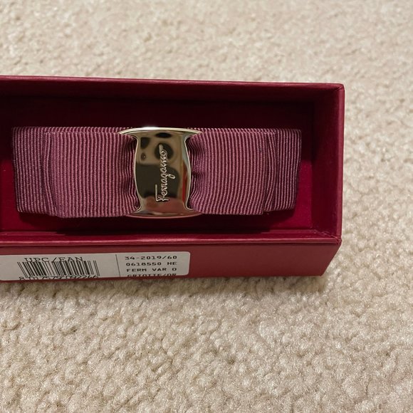 NEW!  Salvatore Ferragamo Vara Bow Clip - Picture 5 of 9
